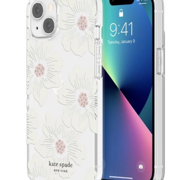 Kate Spade New York Apple iPhone 13 PRO Protective Case - Hollyhock Floral - Picture 5 of 6